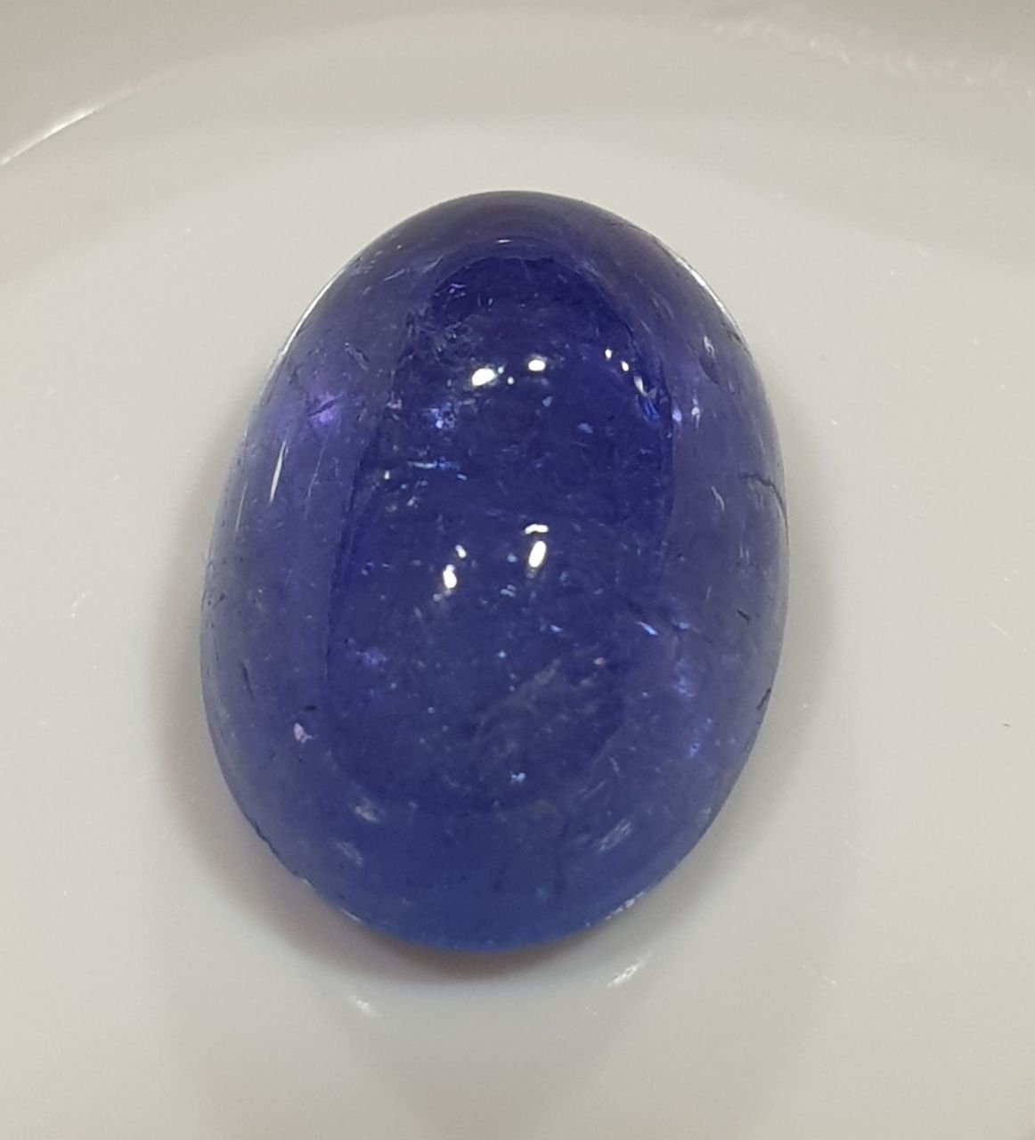 Tanzanite Oval Cabochon 14.6x10.2mm.-(9.07ct)- Natural From Tanzania