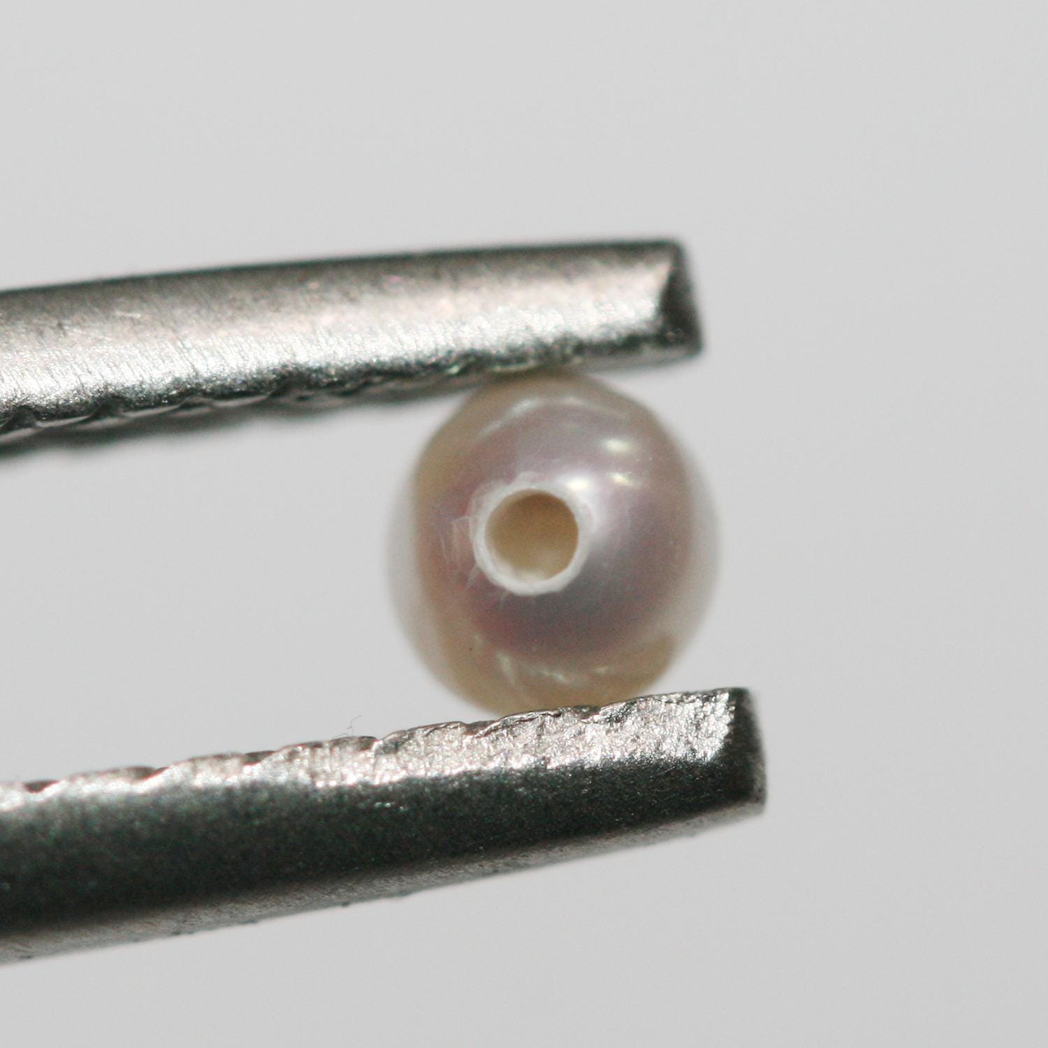 1 Pair High Cultured Round Pearl 2.5-3mm.-Half Drill. Round Natural  Pearl-Price Per 1 Pair- Pearl Earring