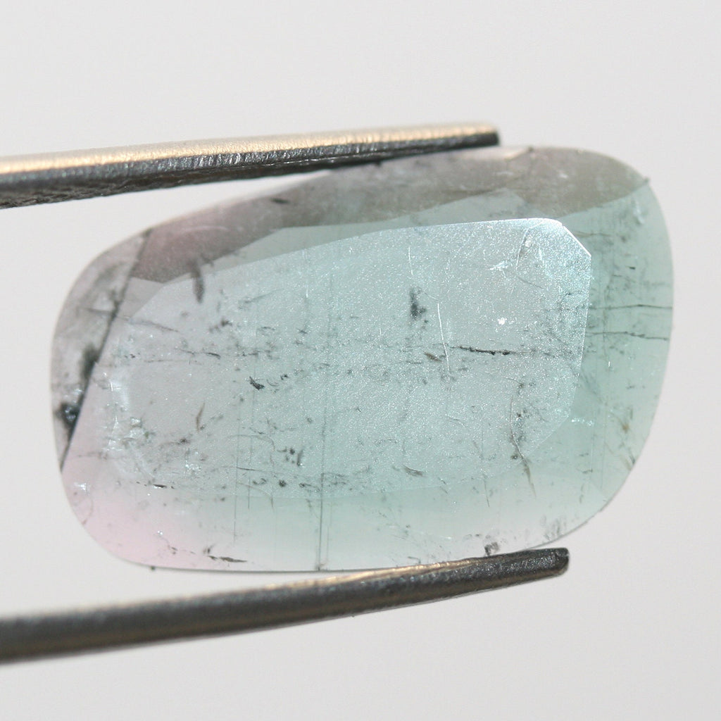 Bicolor Pink And Green  Watermelon Tourmaline  17.3x11.5mm.Approx. Cabochon 5Ct- Untreated Stone- Rare Color- Watermelon Tourmaline