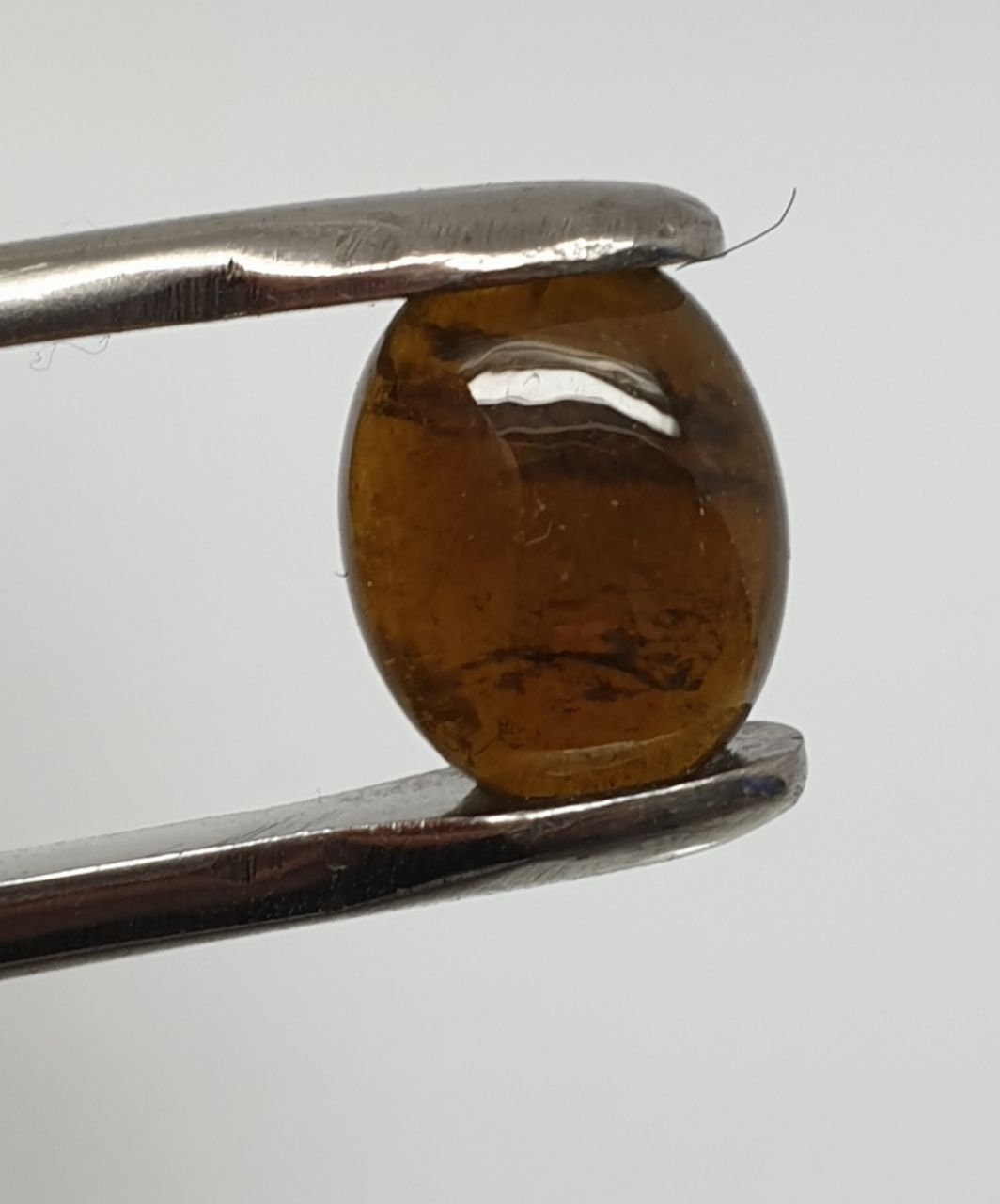 Natural Petro Brown Green Tourmaline Oval 11x8.5mm Cabochon. 3.5 Cts Brown Petro  Tourmaline Cabochon.