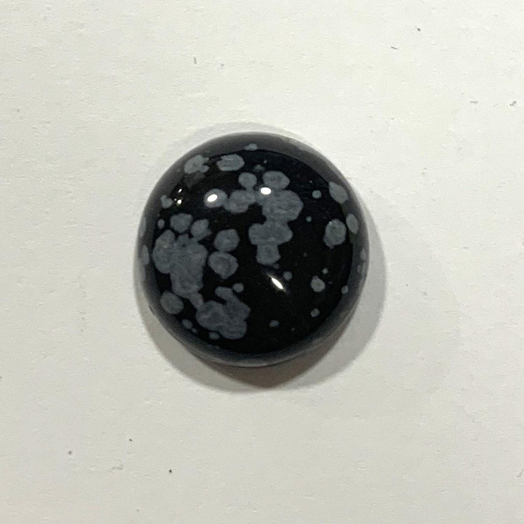 6 cabochons ronds en obsidienne Nevada (6 pièces) 16 mm.