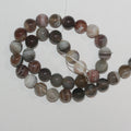 15" perles rondes lisses en agate St Botswana 12 mm.-Rig 39 cm.