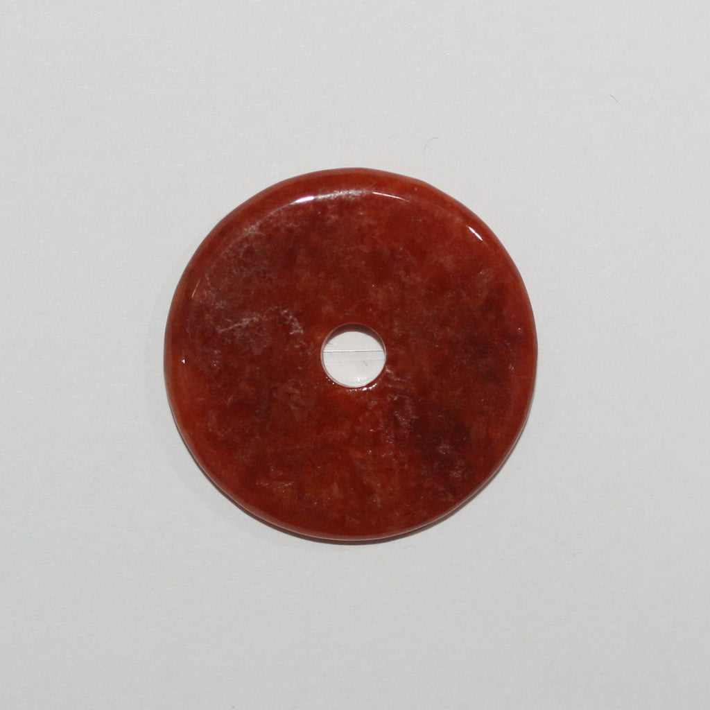 Pendentif en jade rouge, épaisseur 30 mm - 3,5 mm