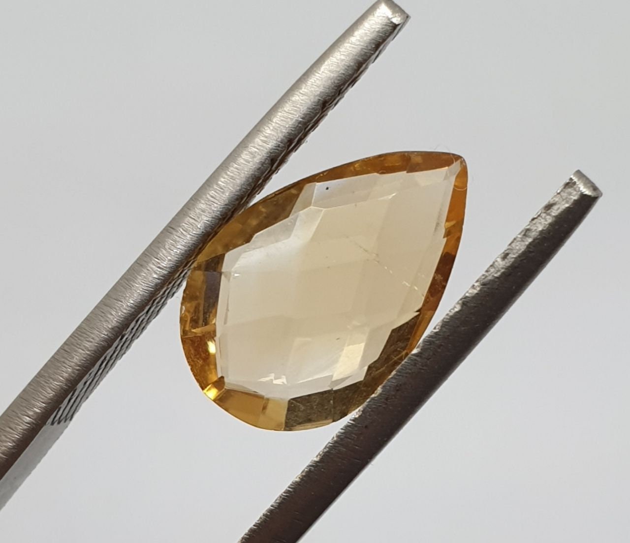 1 Pair Citrine Faceted Drop 12x8 mm Briolette Cut. 2 pcs- Wholesale Gems