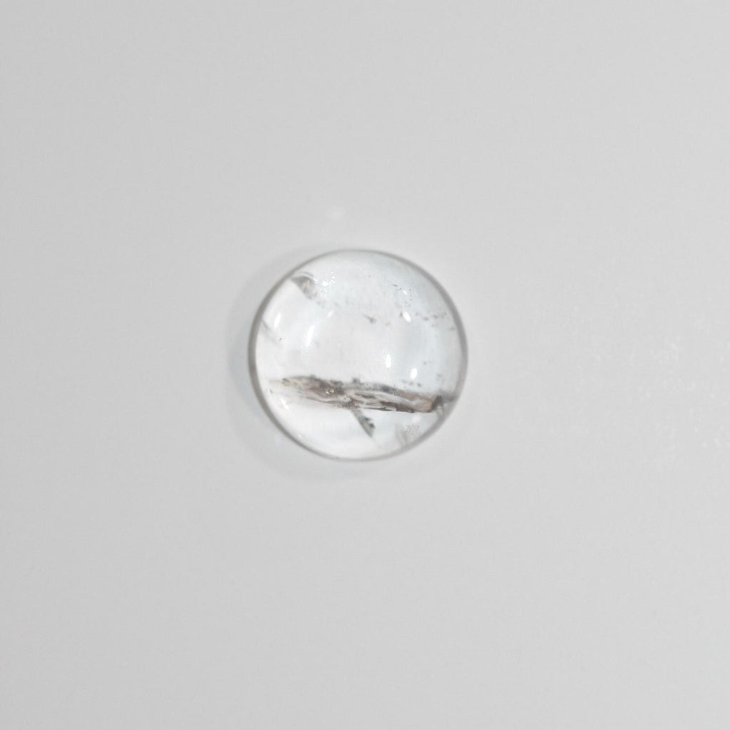 Rock Crystal Quartz Smooth Round Cabochon 12mm. (8 Pieces).