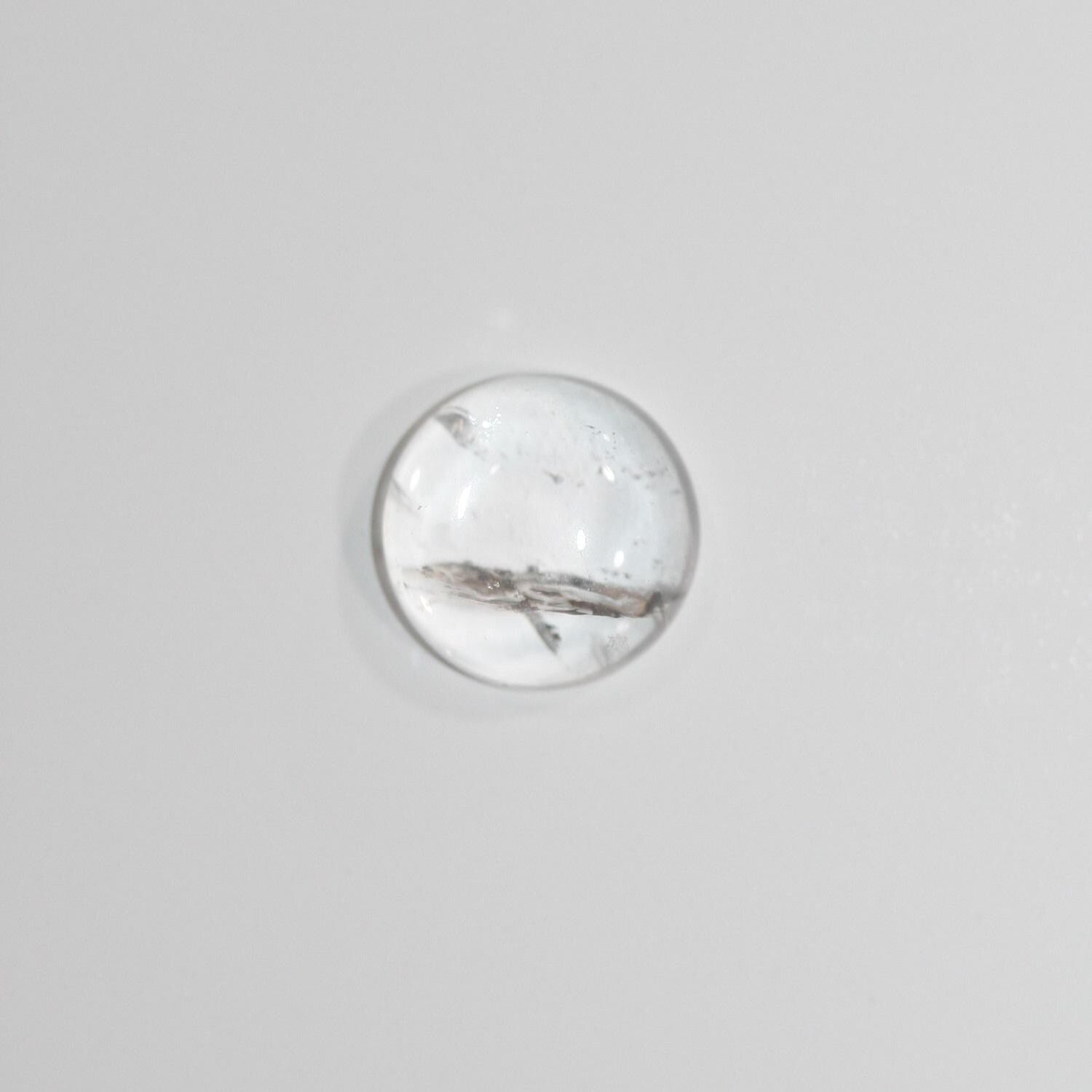 Rock Crystal Quartz Smooth Round Cabochon 12mm. (8 Pieces).