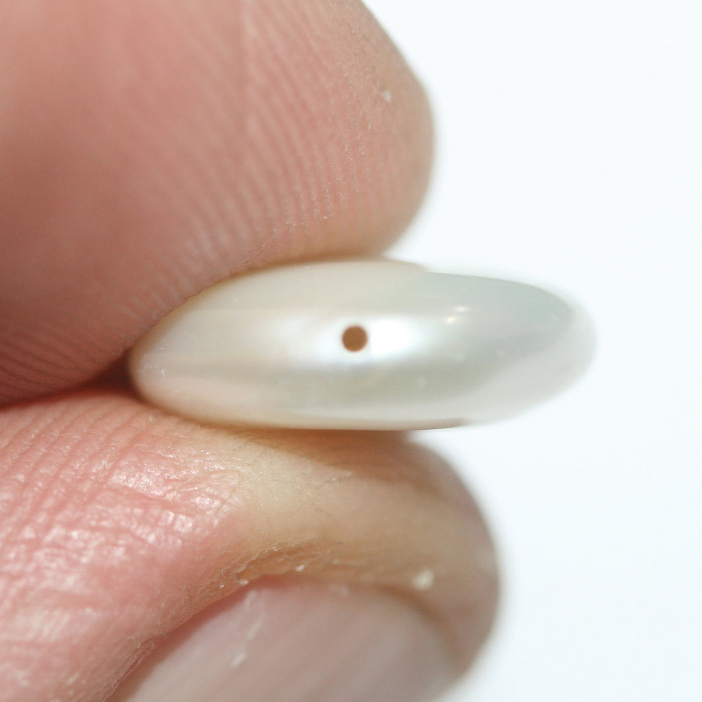 1 Pair Half Drilled Fresh Water Pearl 13mm  Coin Shape  Top Luster Natural Pearl- Price is Per 1 Pair- Pearl Earring-