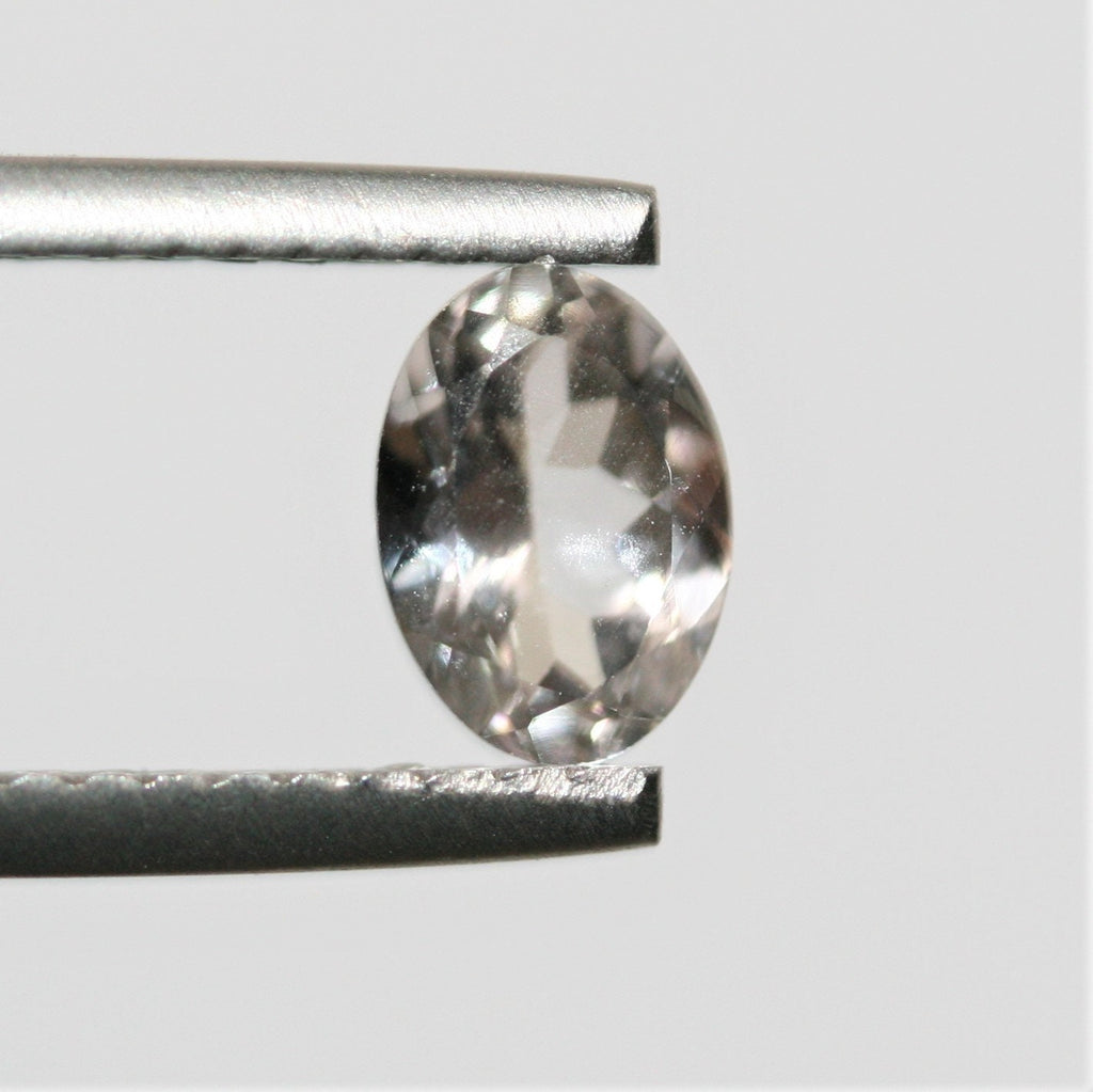 Lote de 4 Morganitas Ovaladas Facetadas de 7x5 mm. (4 Piezas)