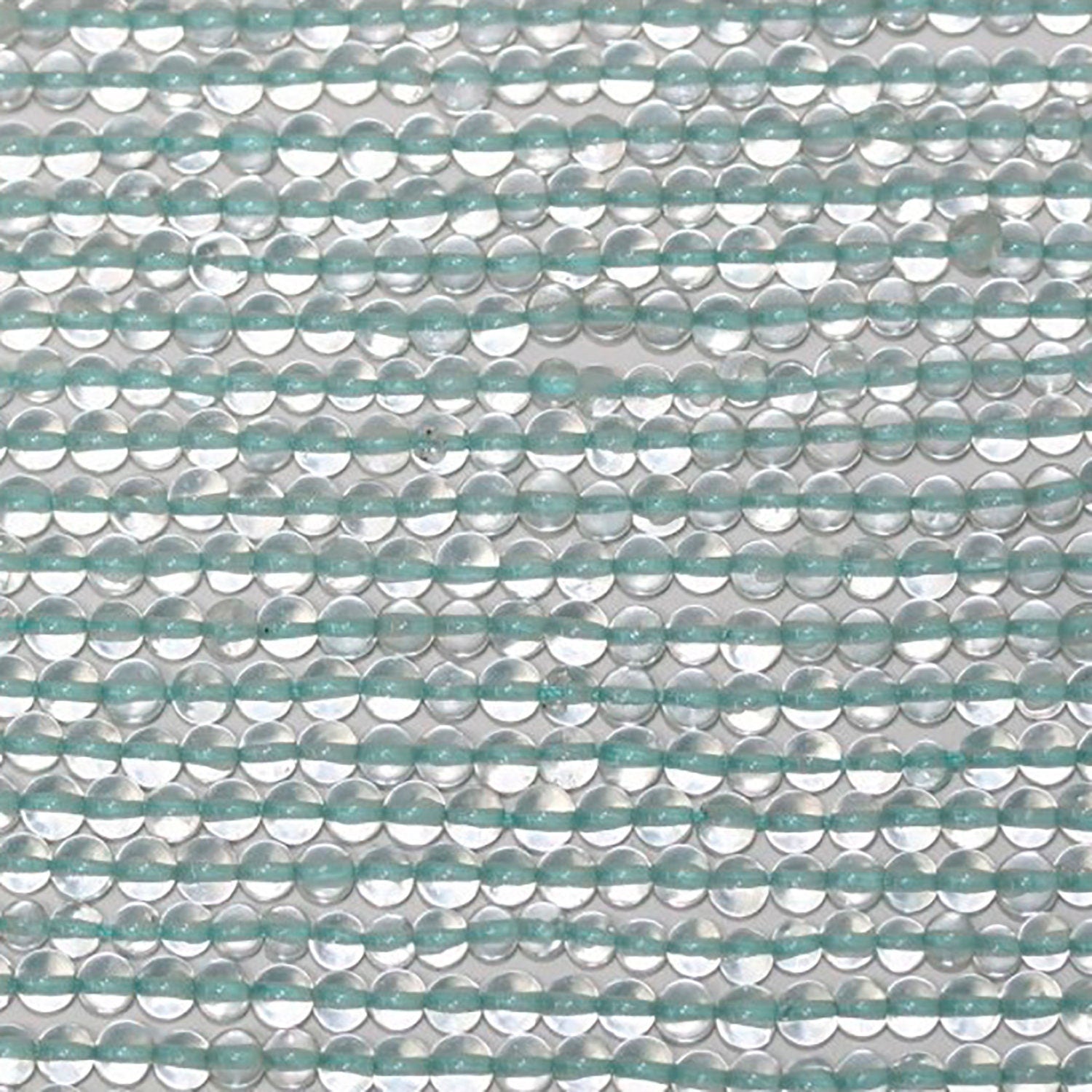 13" St Aquamarine Round Beads 3mm.-Strand 35cm.