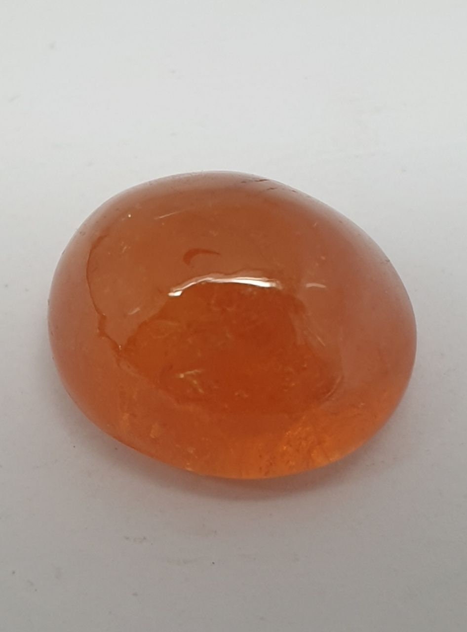 Spessartite Garnet Oval Cabochon 12x10.2mm. (14.42ct.) Fanta Garnet Orange Garnet Spessartite Garnet- Untreated Gem