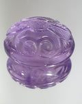 Cabochon en améthyste naturelle sculptée en forme de fleur, 36,69 ct, 23,12 x 18 mm - Pierre précieuse naturelle