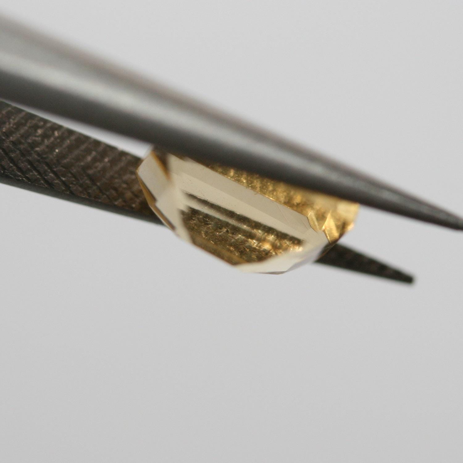 Lote de 6 piezas de citrino facetado rectangular de 6 x 8 mm. (6 uds.)