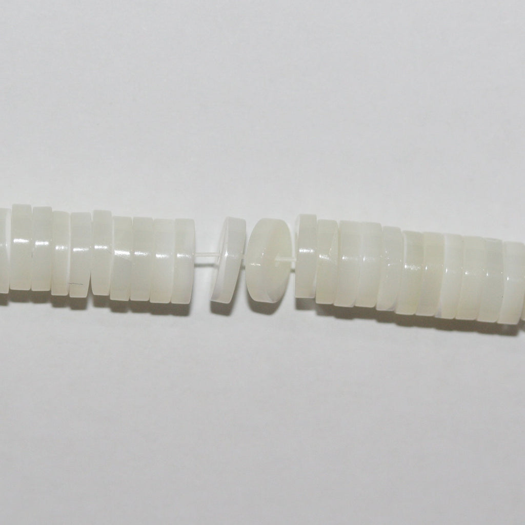 Cuentas de disco lisas St MOP de 16" (6 x 1,5 mm) - Hilo de 40 cm