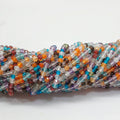 14" St Multi Stone Faceted Rondelle Beads 3x2.5 mm.-Strand 36cm
