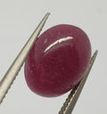 Cabochon de rubis 13,7 x 11 mm, 7,9 ct, pierre précieuse naturelle pour la joaillerie