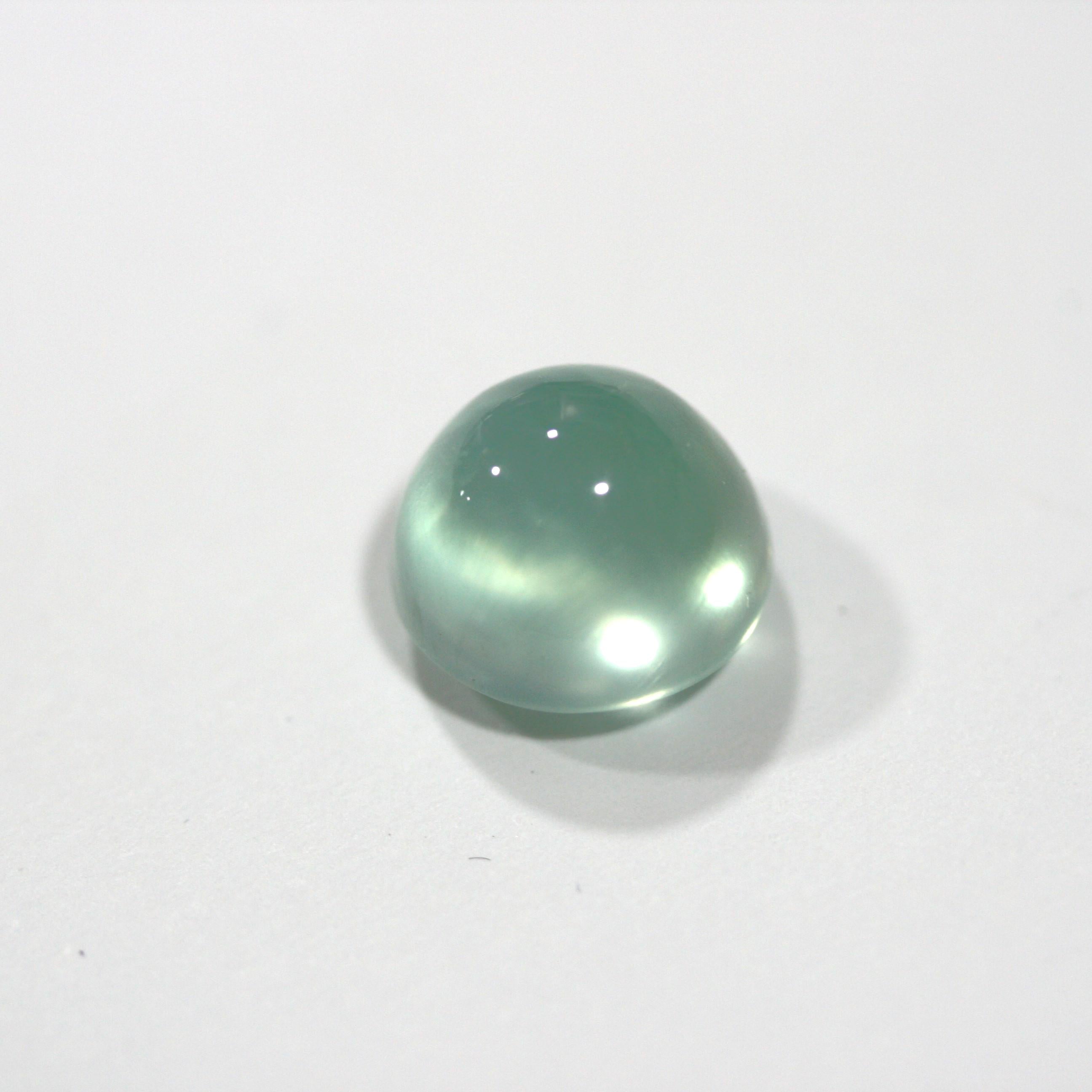 Prehnite Round Cabochon 11mm 7.08ct One Of A kind