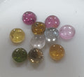 Tourmaline Lot Round Cabochons 3.5mm.-(10pcs)  -Gemstone Parcels-Loose Stones Wholesale Price