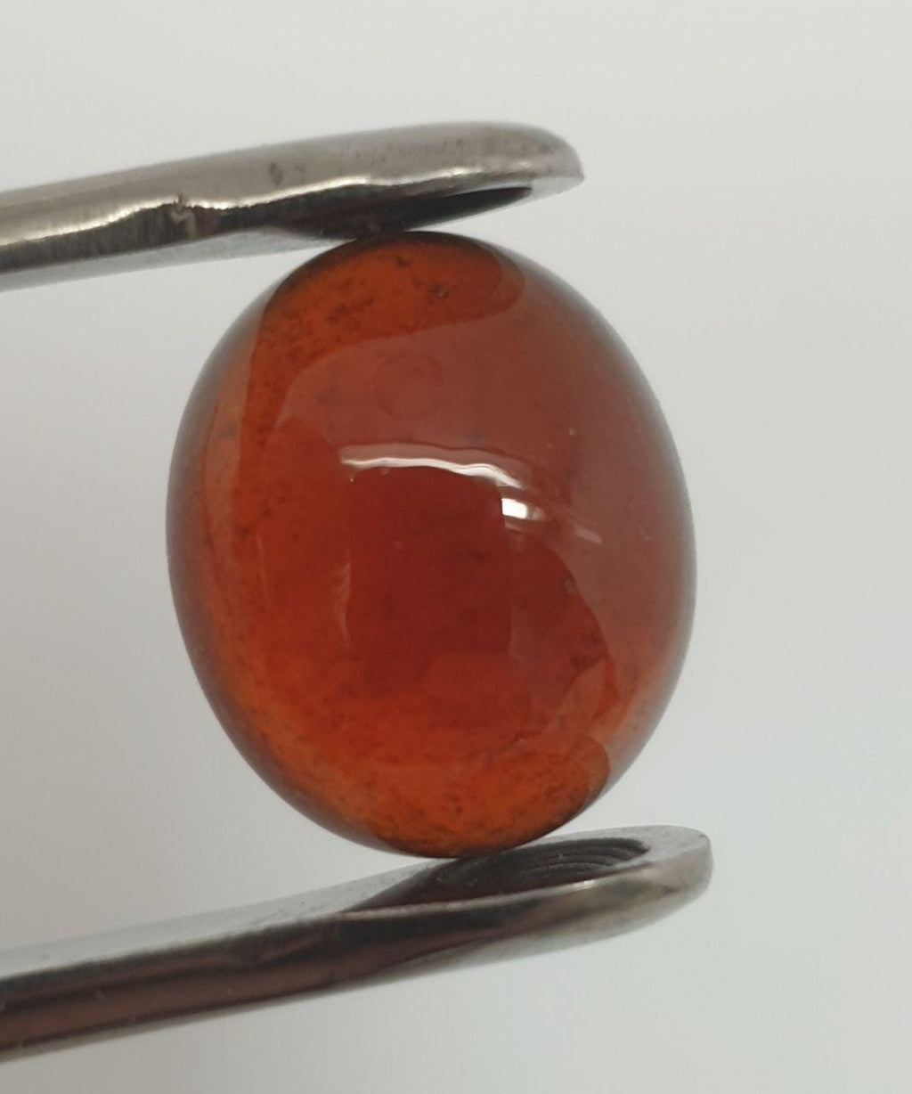 Hessonite Garnet Oval Cabochon 14.5X12.2mm 11.78 ct - Designer Cabochon- Healing Properties - Natural Untreated