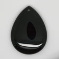 Colgante de gota lisa de ónix 40x30mm.