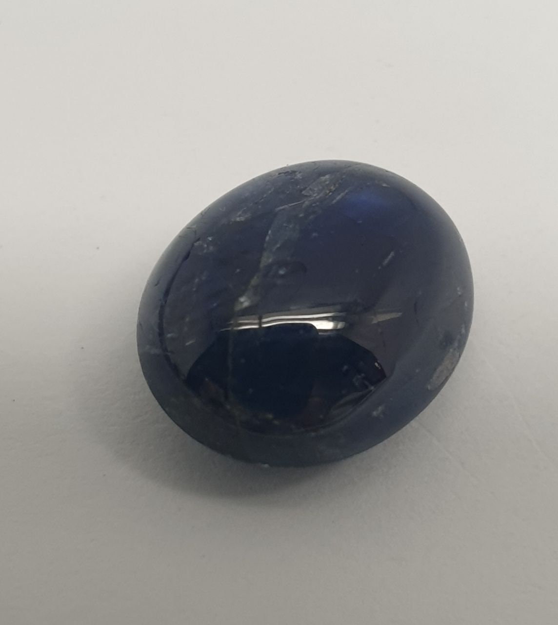Dark Blue Sapphire Smooth Oval Cabochon 13x10.6mm. (10.8ct.)