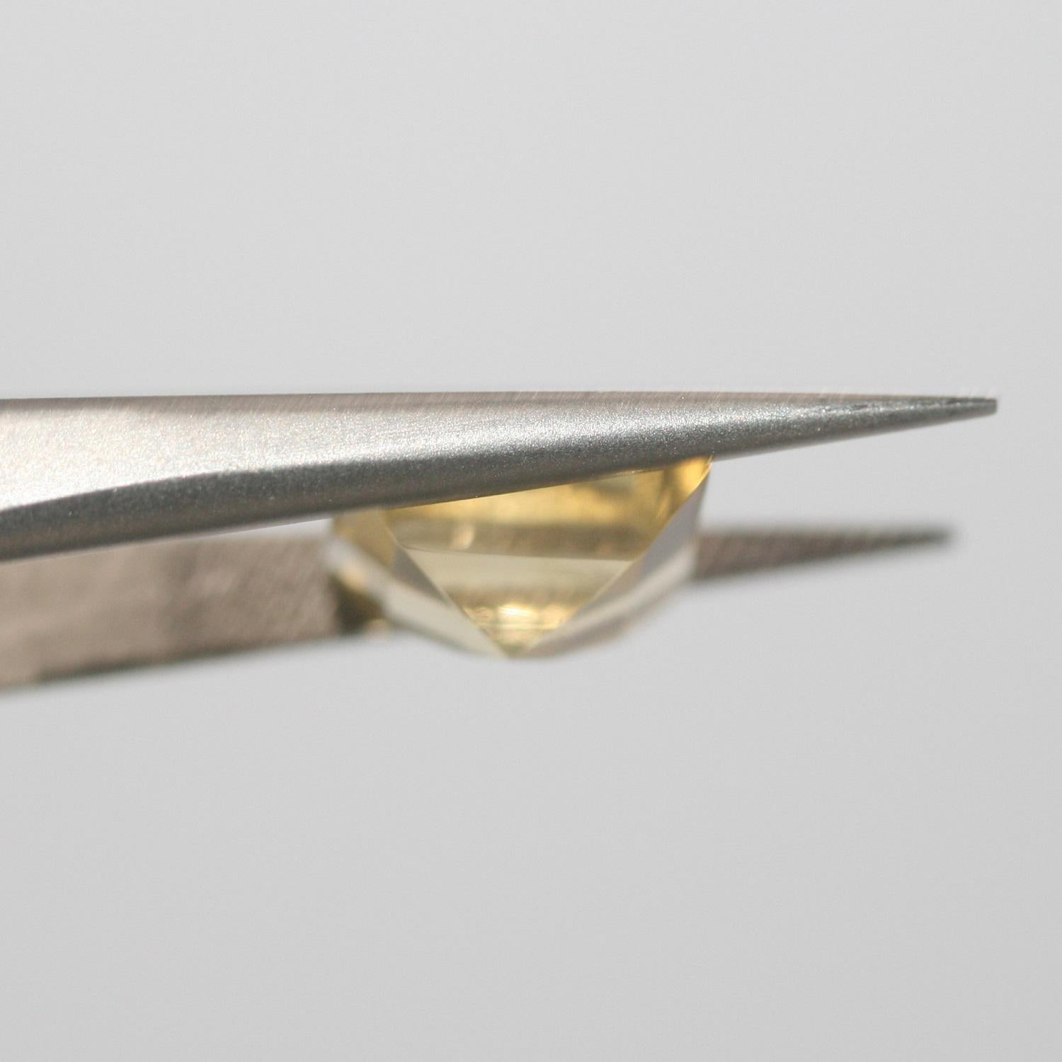 Lote de 2 piezas de citrino facetado cuadrado de 9 mm (2 piezas) - Ref. 649LO