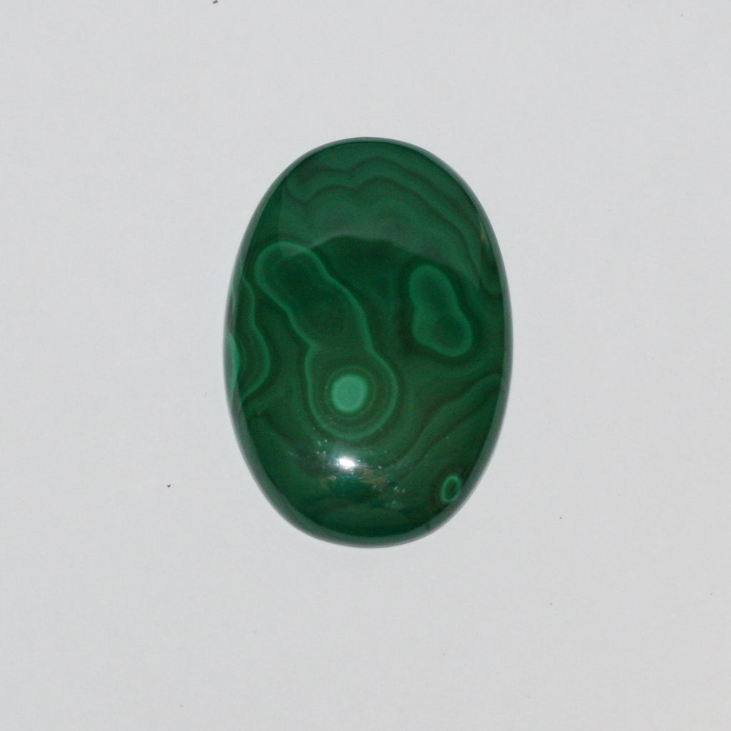 Malachite Oval Cabochon 44x30mm.(109.3ct)