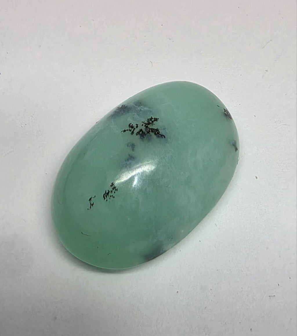 Big Blue Green  Peruvian Opal Cabochon 23.7x16.5x10.4mm 28.7ct - Natural Untreated Gem- Unique color- Inclusion Stones Natural