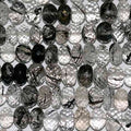 Perles rondelles facettées en quartz tourmaline St de 14 pouces (9 x 6 mm) - Fil de 37 cm