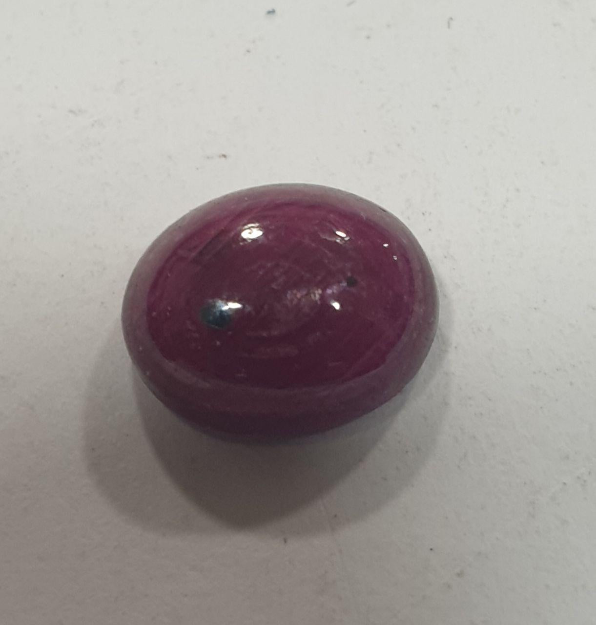 Natural Ruby Oval Cabochon 10X8mm(4.5ct.) Jewellery Setting Stones