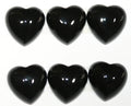 Lote de 4 cabujones de corazón de ónix de 14 mm. (4 piezas)