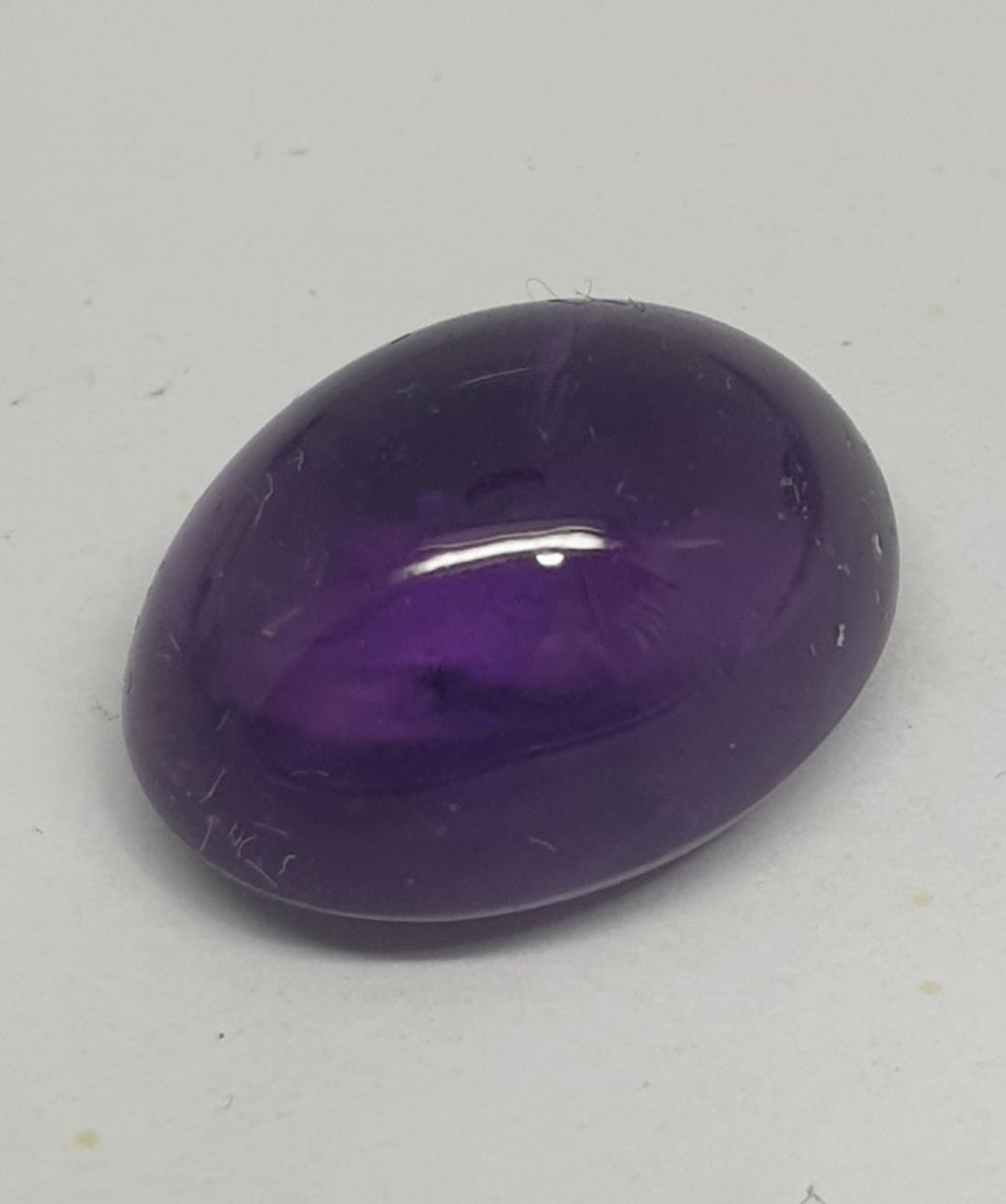 Cabochon ovale d'améthyste africaine de qualité supérieure AAA, couleur profonde, 18,5 x 14 mm, 19,5 carats