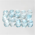 Sky Blue Topaz Smooth Round Cabochons Lot 4mm.- 15 Pieces