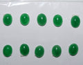 10Pcs Lot Green Jade Oval Cabochon ( 10 Pcs ) 10x8mm