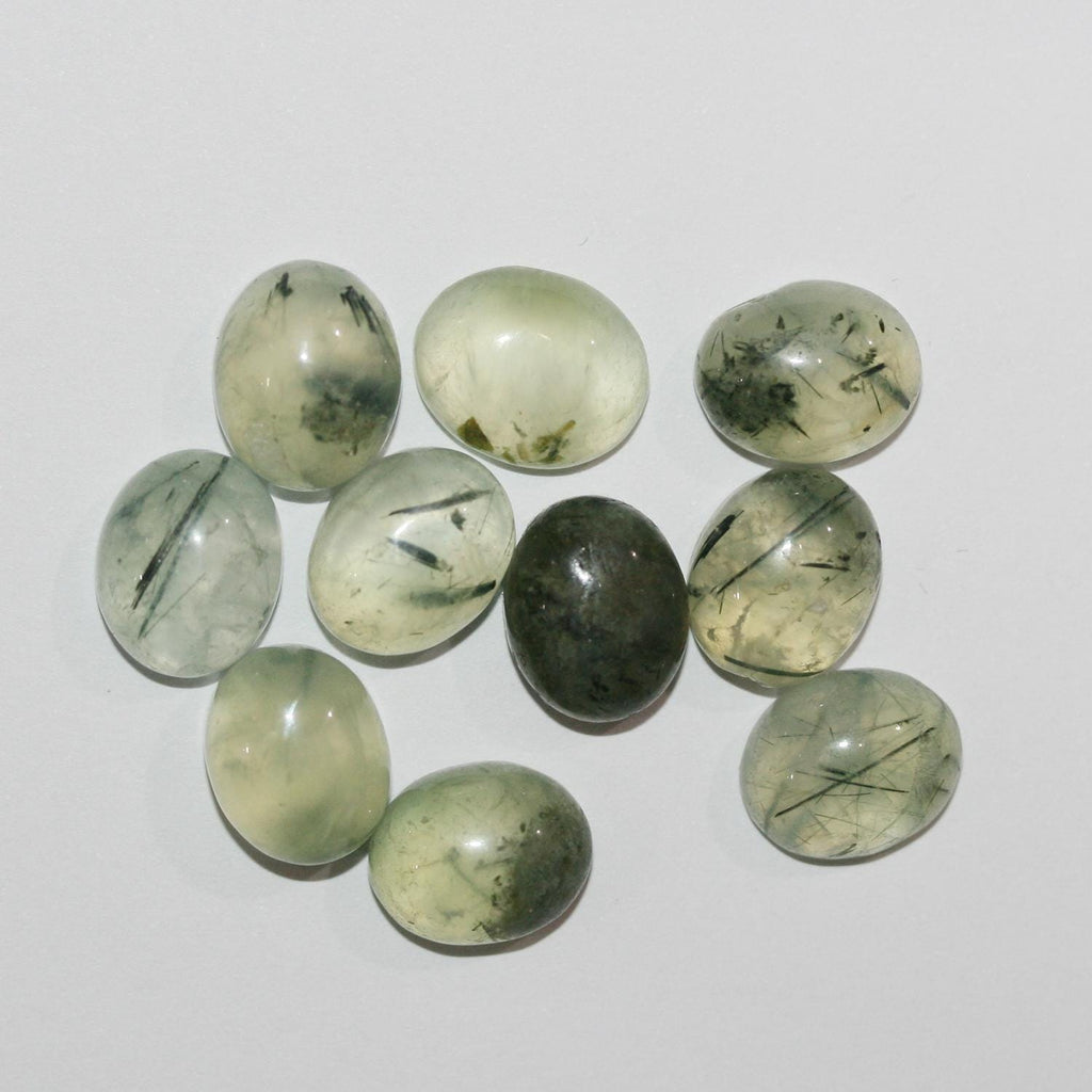 10 Pcs Lot Prehnite Oval Cabochon 12x10mm (10 pcs)