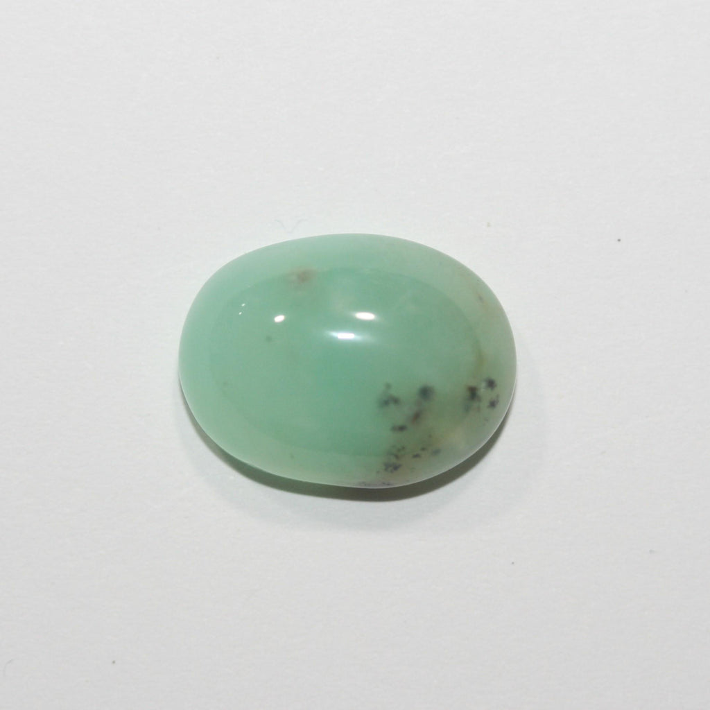 Blue Green Peruvian Opal Oval Cabochon Natural 18x13.5mm.- 14.47ct Untreated Gemstone