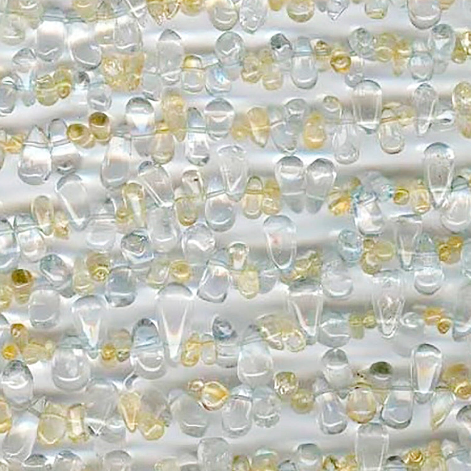 14" St Multi Stone Smooth Drop Beads 10x5mm. Approx -Strand 38cm