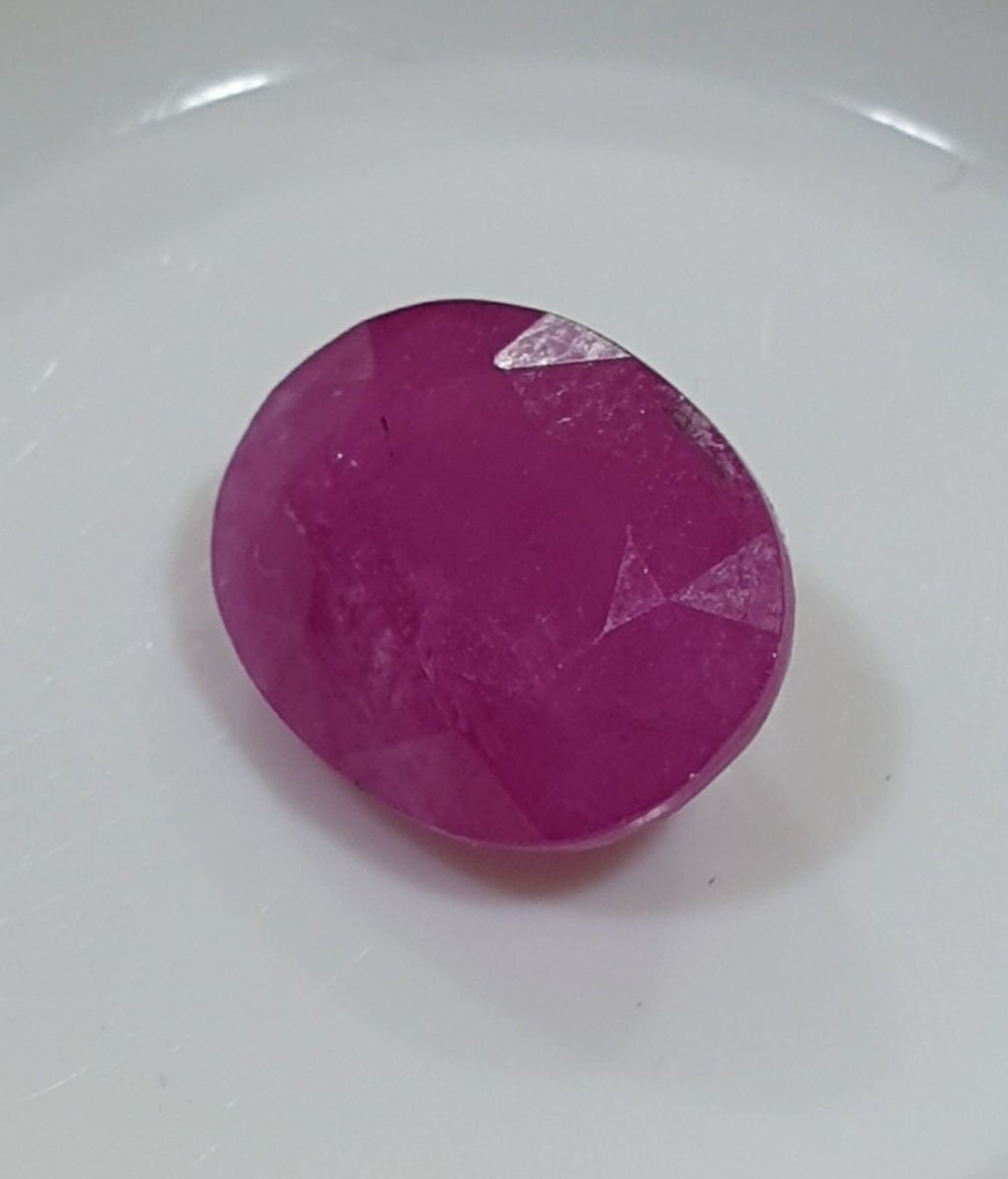 1 Pc Natural Ruby Oval   4.58 CT 11x8.7mm- Natural Gems Red Ruby- Stones For Setting