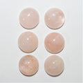 Morganite Round Cabochon 12 mm. (6 pieces)
