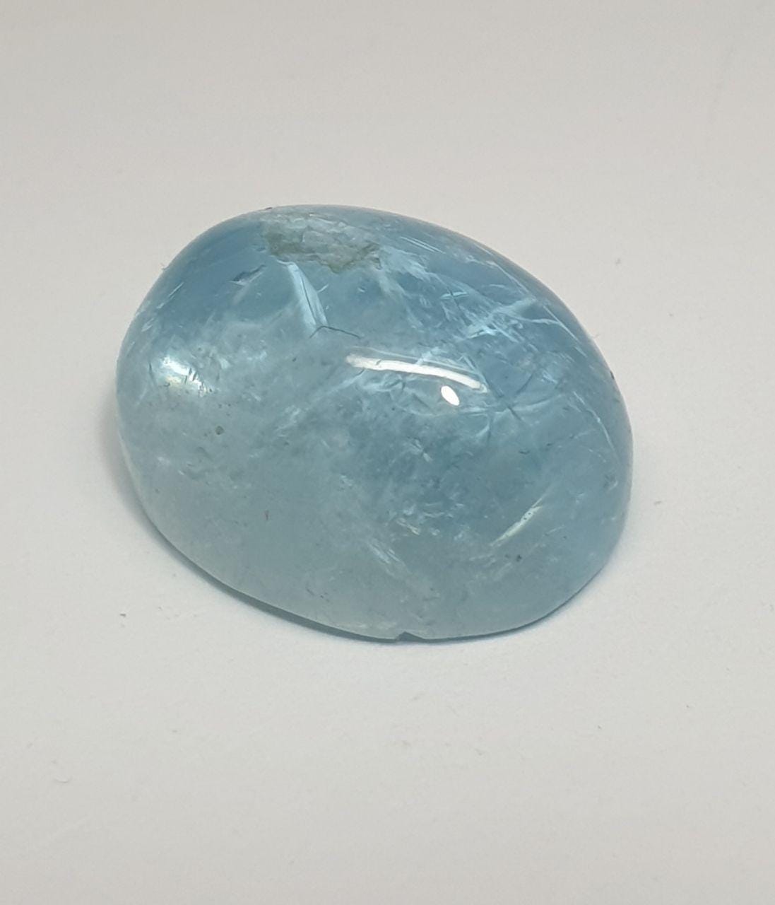 Deep Blue Aquamarine Cabochon  18x14mm 18.75ct- Stones Gemstones Wholesale Stone- Cut Stones And Cabochons