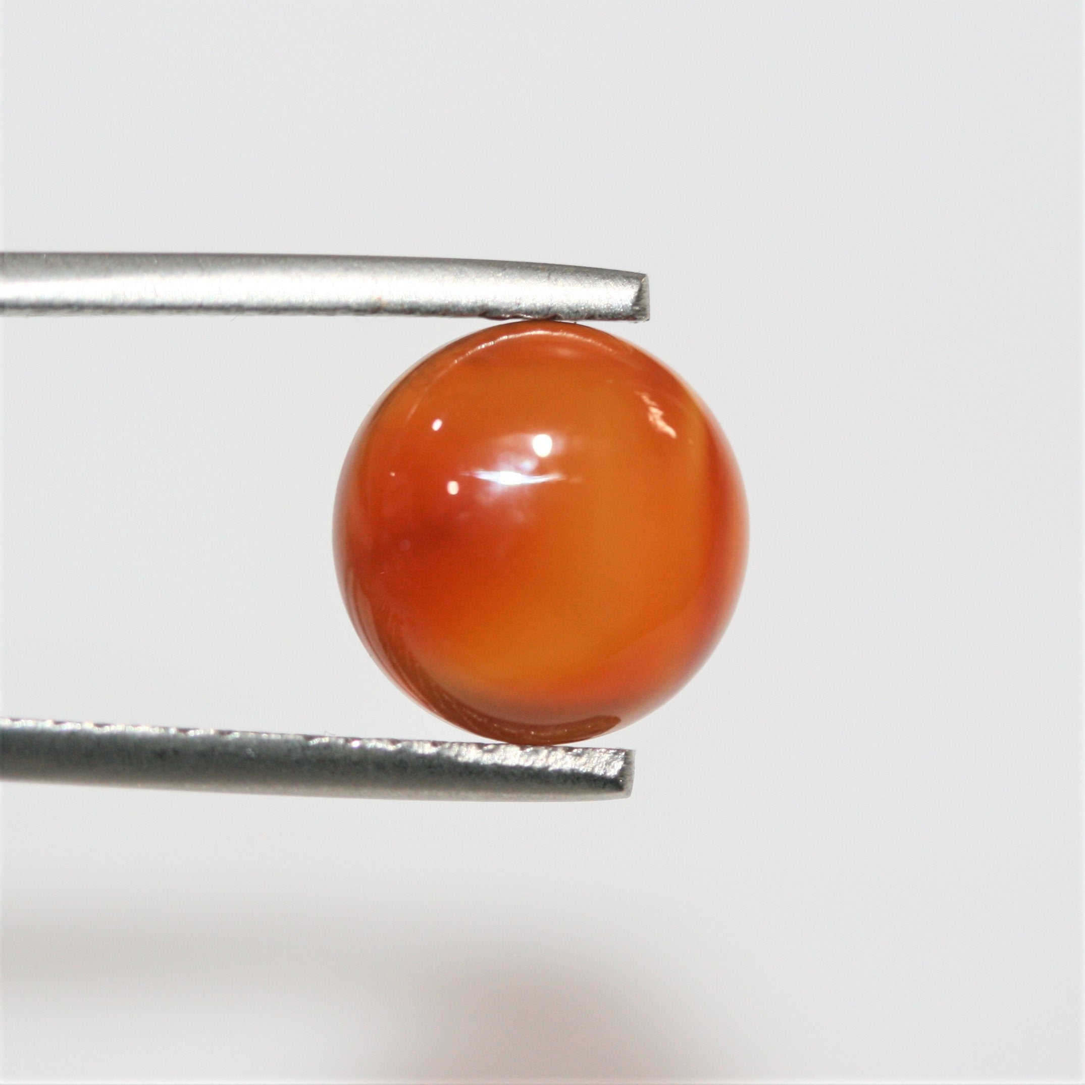 10 Pcs Lot Carnelian Smooth Round Cabochon 10mm. (10 pieces)