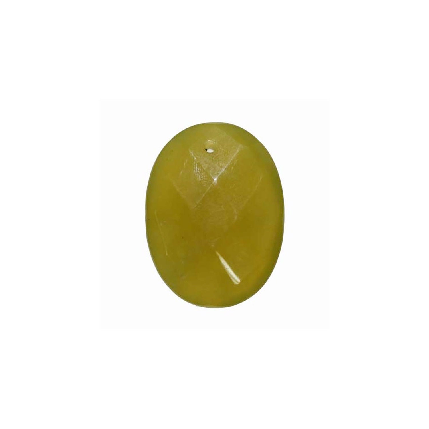 Pendentif ovale à facettes serpentines 30x40mm