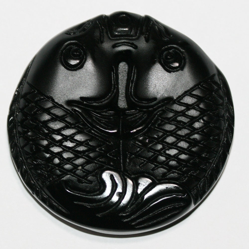 Pendentif en obsidienne 50 mm