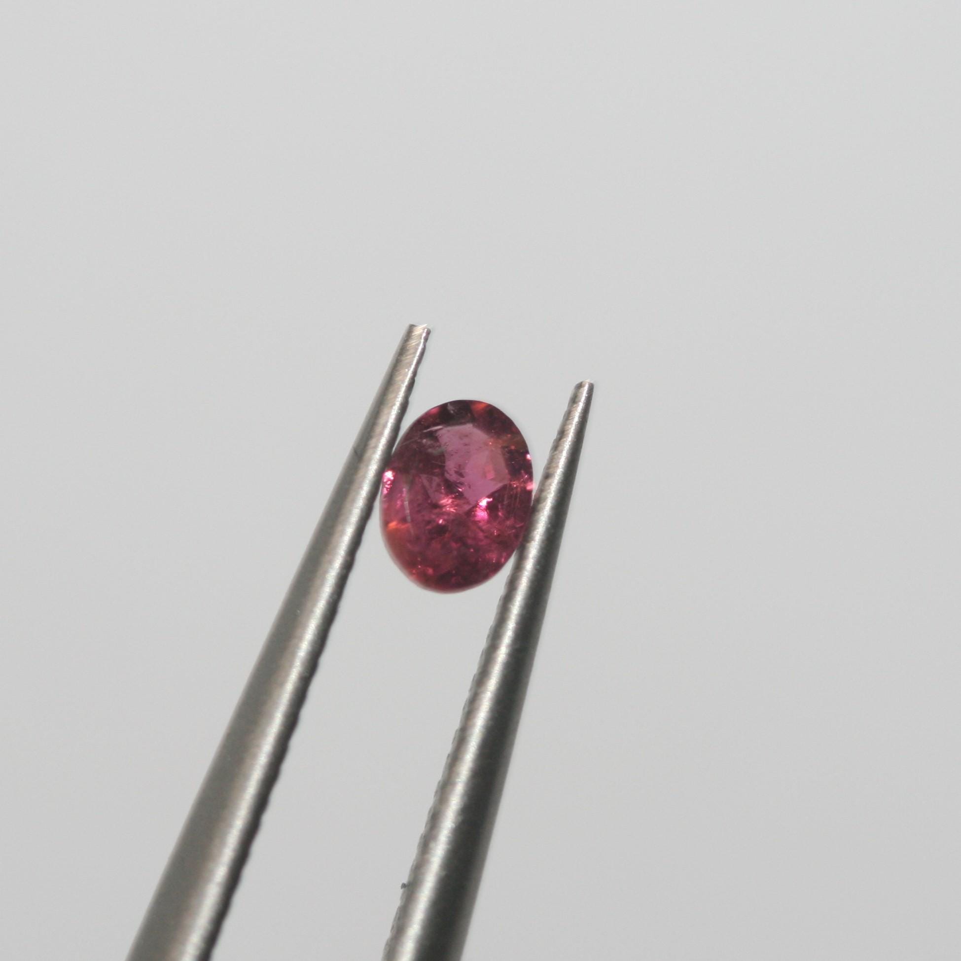 Lote de Turmalina Multicolor Facetada Ovalada 4x3mm.(10uds)