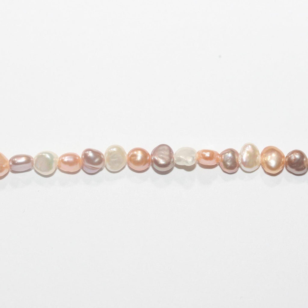 12" St Multicolor Baroque Pearl Beads 4,5-5mm. Approx. Strand 36cm. -Natural Pearls wholesale Prices