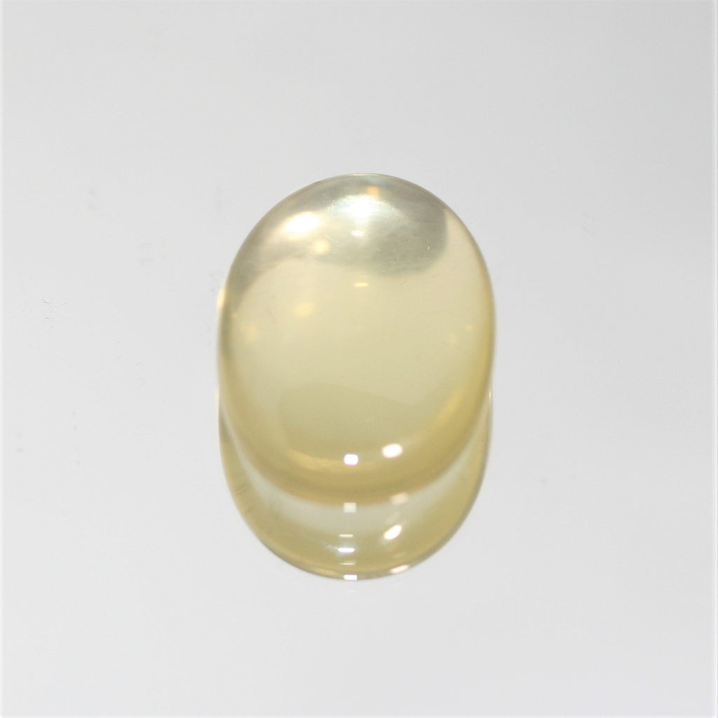 Lemon Quartz Smooth Oval Cabochon 21.8x15.6mm. (16.3ct.)
