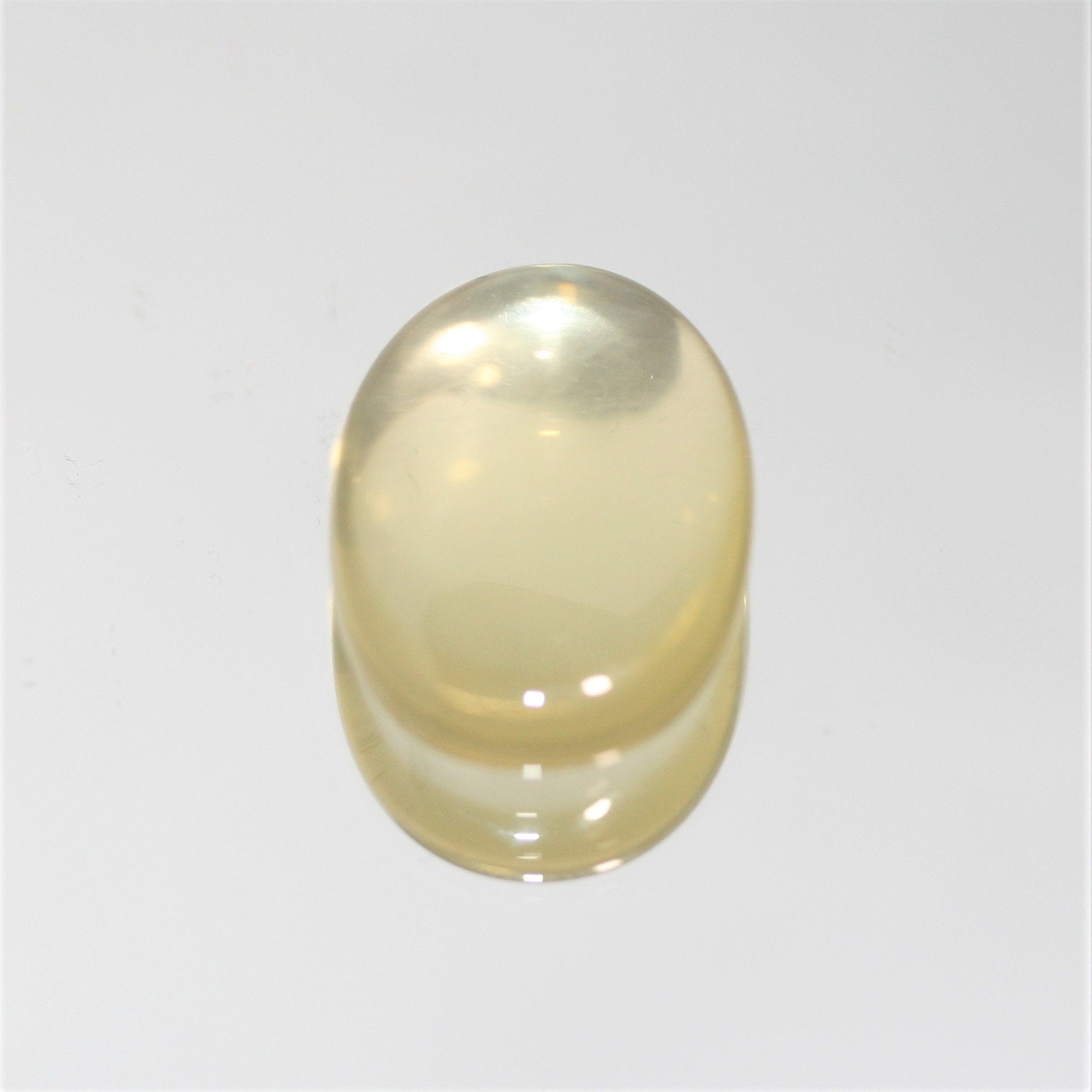 Lemon Quartz Smooth Oval Cabochon 21.8x15.6mm. (16.3ct.)