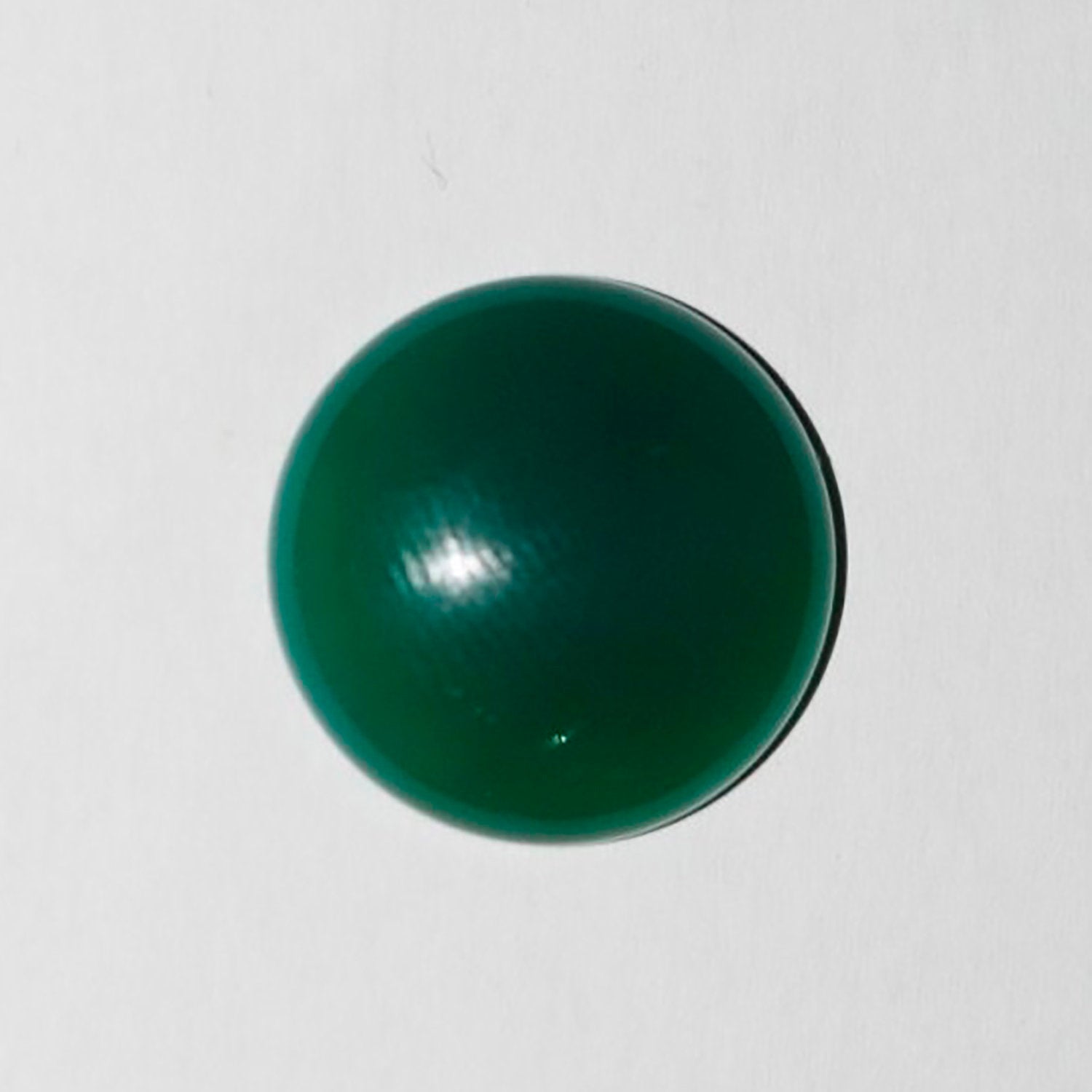 Lote de 4 cabujones redondos de ágata verde (4 piezas) de 20 mm