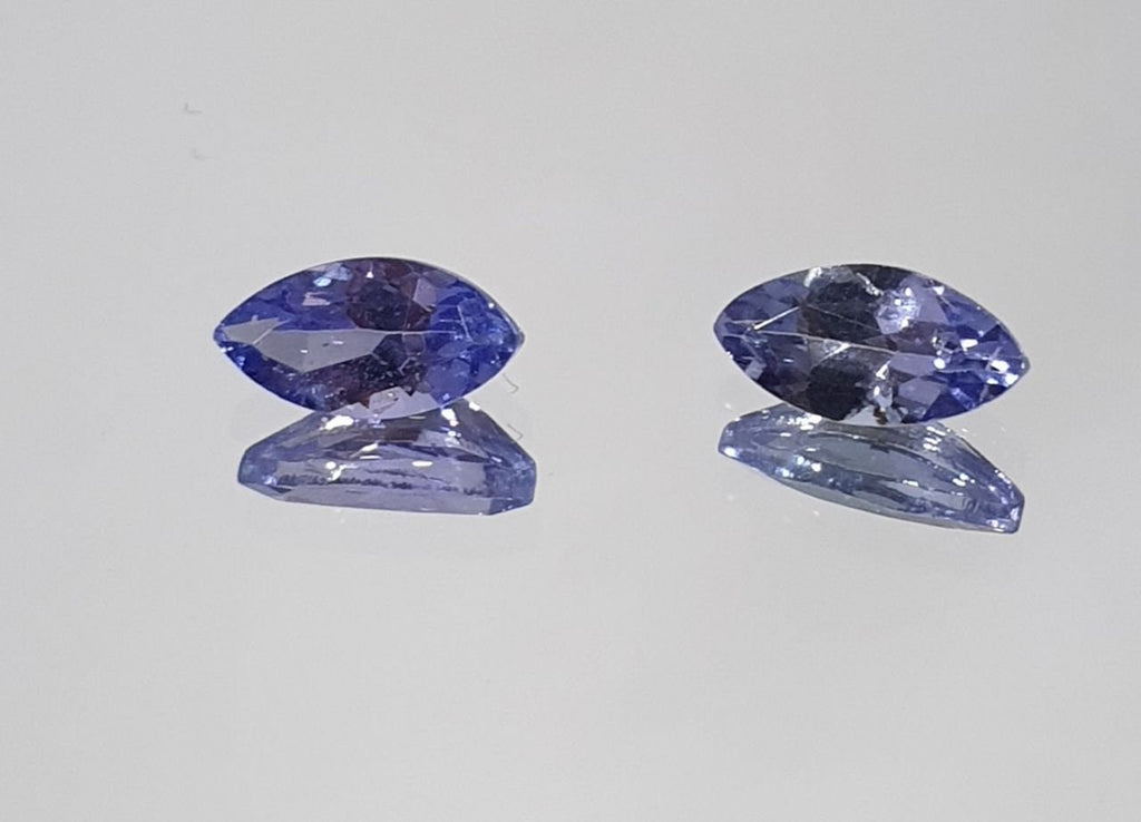 1 Pair Tanzanite Marquise 6x3mm Tanzanite 2 pcs  Lot Natural Gemstones- Natural Genuine Tanzanite