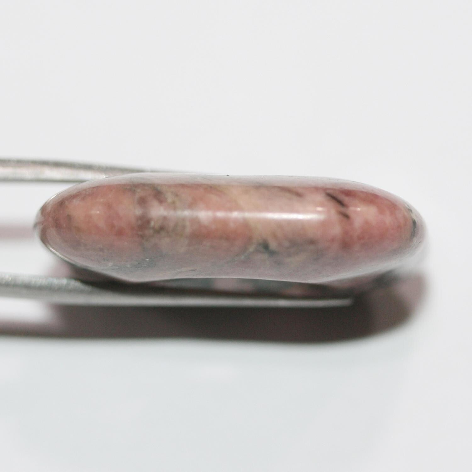 Pendentif carré lisse en rodonite 30 mm (1 pièce)