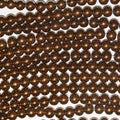 Perles rondes en hématite St Brown de 16 pouces, 6 mm, brin de 40 cm.